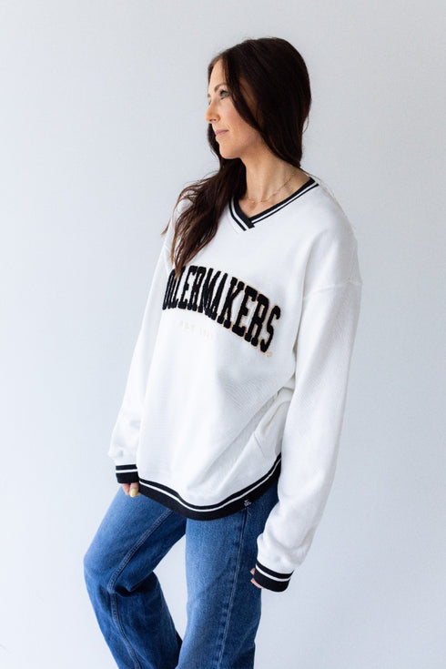 Purdue Allen Chenille Varsity V-neck